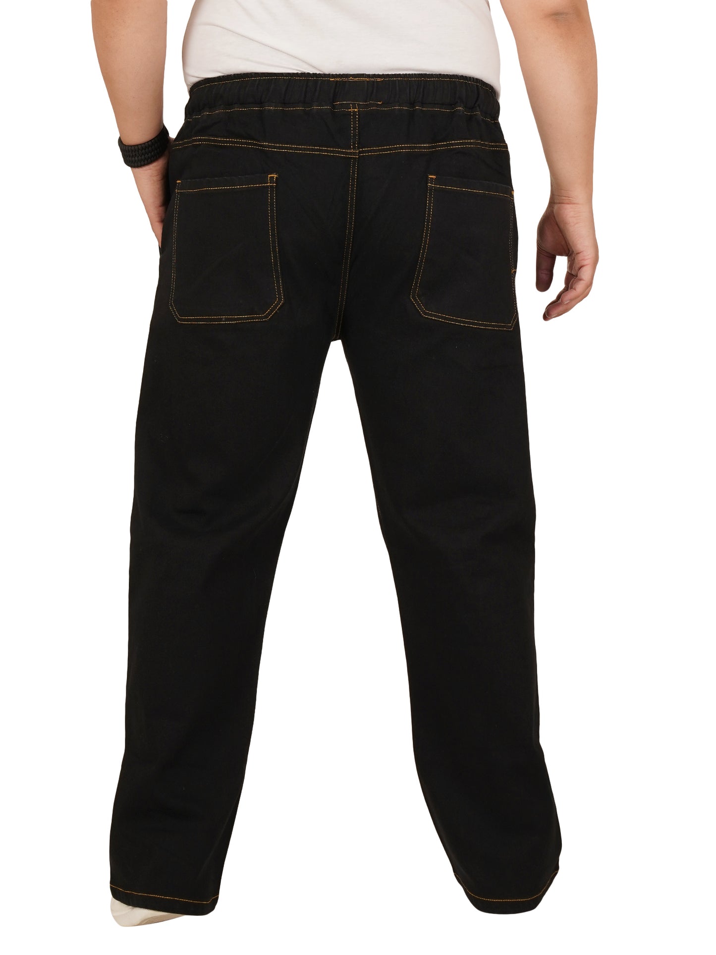 Men's Plus Size Elasticated Jeans KGDJN-406087