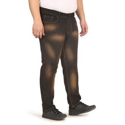 Kagad Jeans Men Plus Size Regular Fit Charcoal Grey Tinted Denim Jeans - Style Code "KGDJN-408019