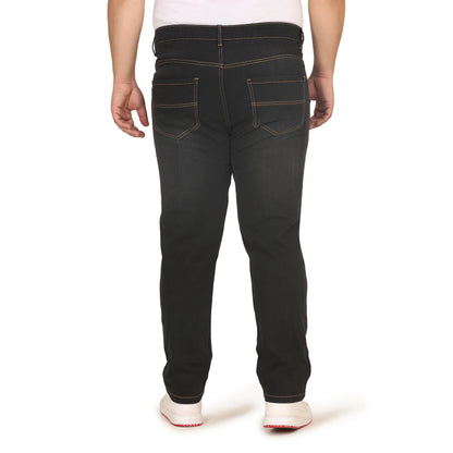 Kagad Jeans Men Plus Size Regular Fit Black Denim Jeans - Style Code "KGDJN-408017