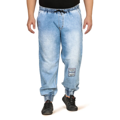 Kagad Jeans Men Regular and Plus Size Baggy  Fit Light  Blue  Color  Denim Jeans Jogger - Style Code "KGDJGR-406007