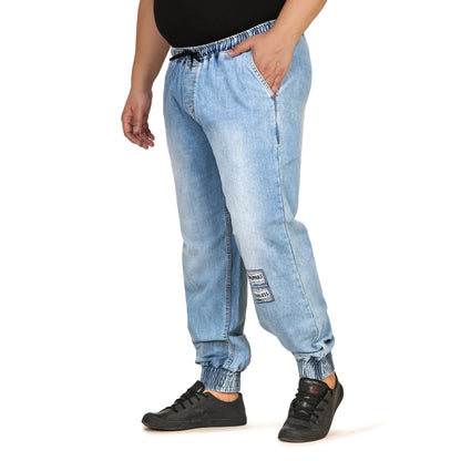 Kagad Jeans Men Regular and Plus Size Baggy  Fit Light  Blue  Color  Denim Jeans Jogger - Style Code "KGDJGR-406007