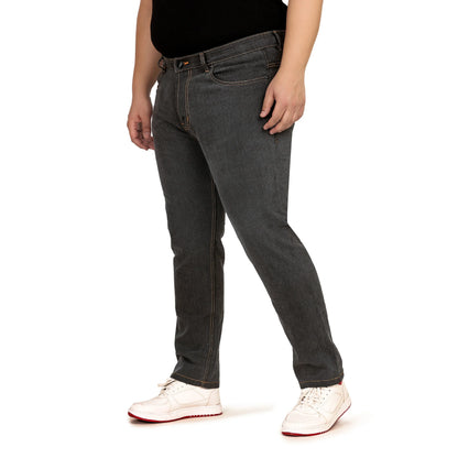 Kagad Jeans Men Plus Size Regular Fit Charcoal Grey Denim Jeans - Style Code "KGDJN-408009