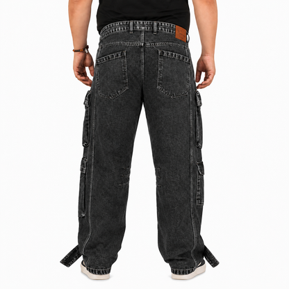 Men's Plus Size Denim Cargo KGDCR-406104