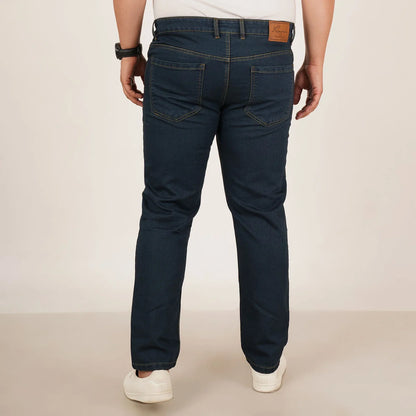 Kagad Jeans Mens Plus Size Regular Fit Deep Ocean Blue Color Denim Jeans - Style Code "KGDJN-406032