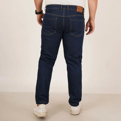 Kagad Jeans Mens Plus Size Regular Fit Mid Night Blue Color Denim Jeans - Style Code "KGDJN-406034